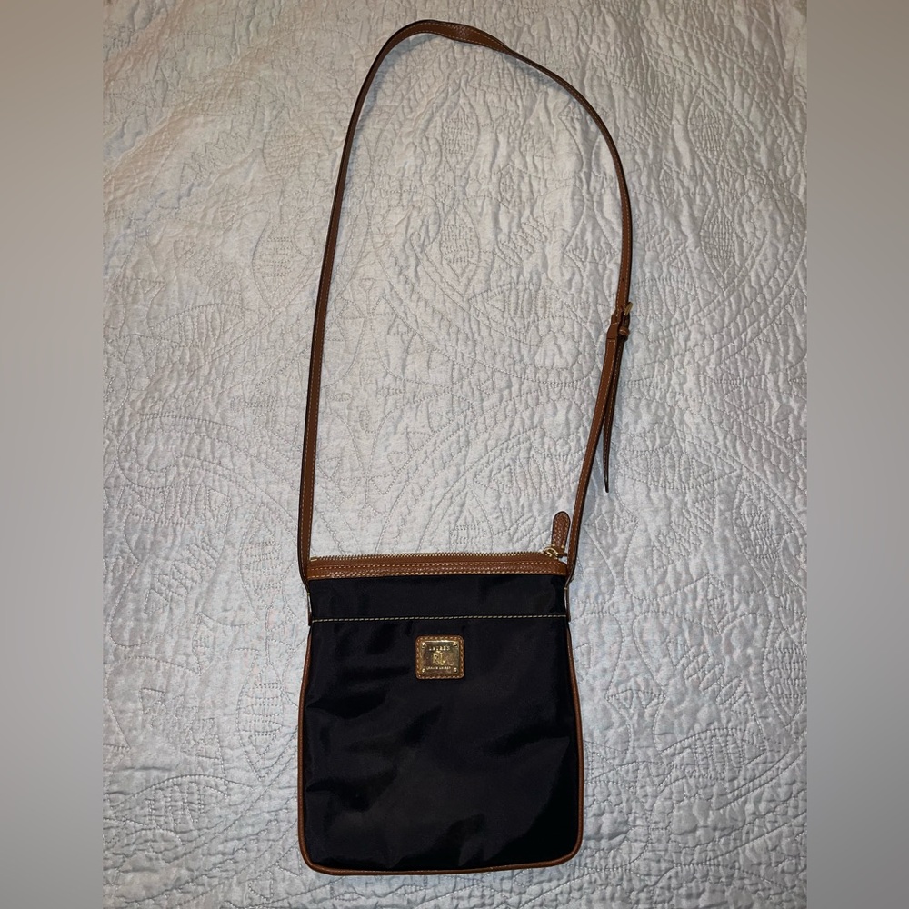 RALPH LAUREN black and brown crossbody bag